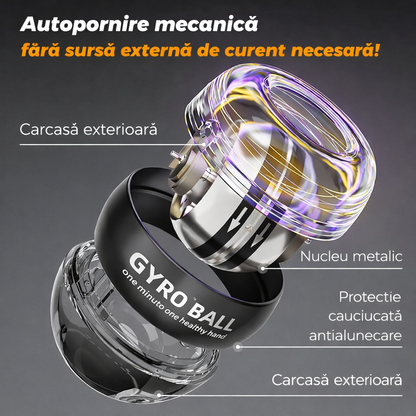 GyroBall Pro – Minge Giroscopică Anti-Stress si Antrenament pentru Mâini