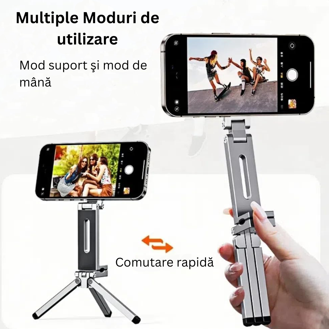 Suport Telefon Magnetic Pliabil Arteli® – Universal, Rotativ 360°, Portabil, Stabil, pentru Birou si Masina