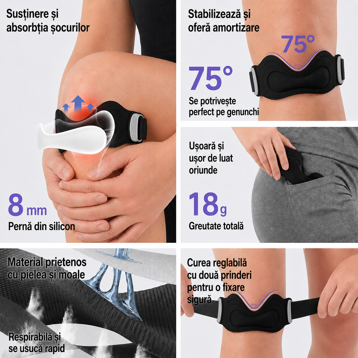 PatellaFlex – Suport pentru Genunchi și Reducerea Durerii