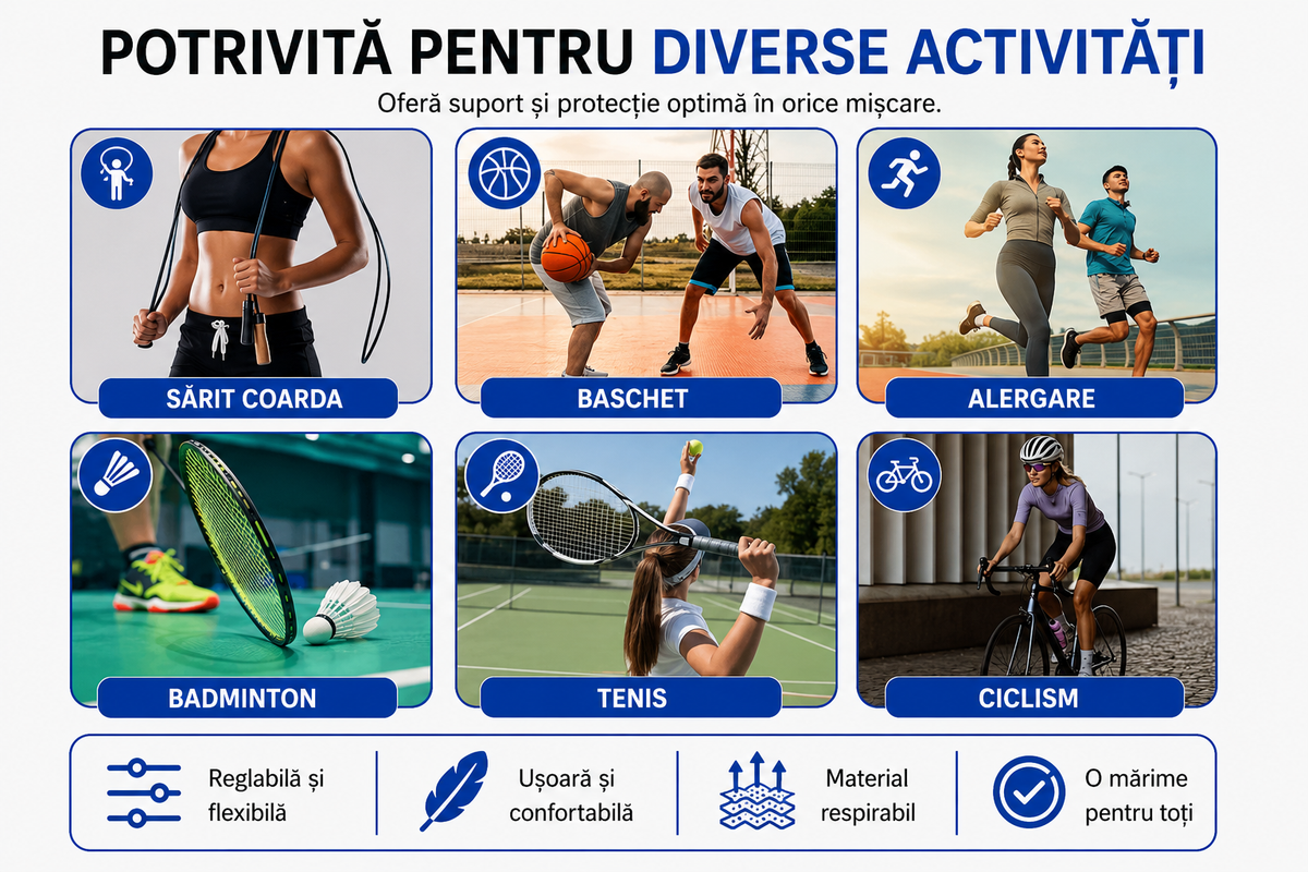FlexiKnee – Genunchieră Ortopedică cu Suport 360°
